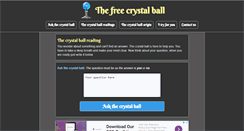 Desktop Screenshot of crystalballfree.com